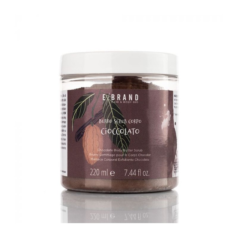 BURRO SCRUB CORPO EBRAND HAIR & BODY - Cioccolato - 220ml